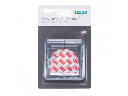 Plastová ochrana rohů 4ks, transparent