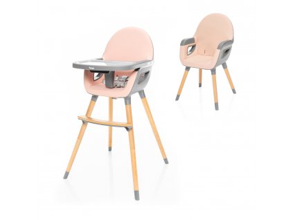ZOPA Dětská židlička Dolce 2, Blush Pink/Grey