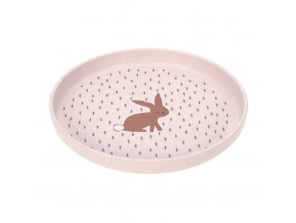 Lässig dětský talířek Plate PP/Cellulose Little Forest rabbit