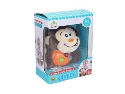 Wiky Plyš opice s efekty 16 cm