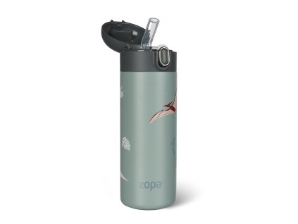 ZOPA Termoska na tekutiny s brčkem 400 ml, Dino