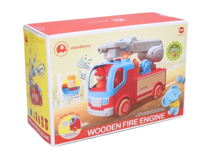 WIKY Auto hasičské dřevo/plast s efekty 25cm