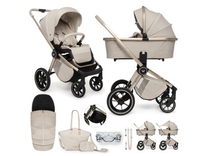 MUUVO Kočárek kombinovaný Quick Boho Beige set 2v1