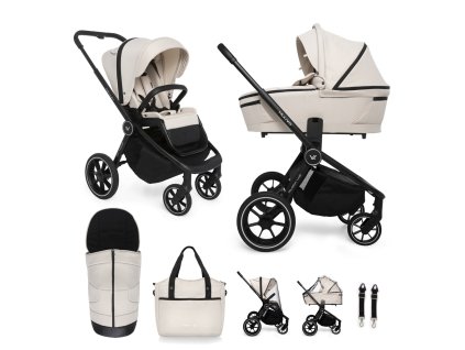 MUUVO Kočárek kombinovaný Quick 4.0 Desert sand set 2v1