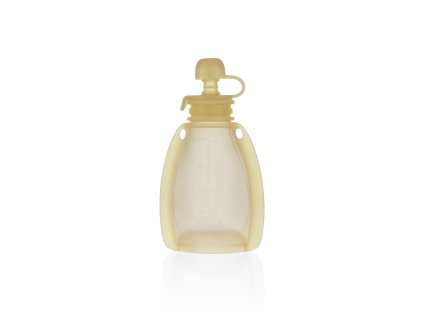 ZOPA Silikonová plnitelná kapsička na dětskou stravu, Transparent Yellow