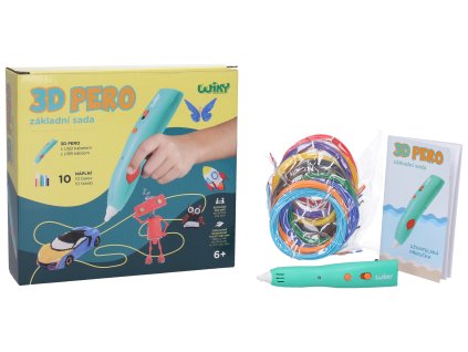 WIKY 3D pero, základní sada 10 náplní, 10 šablon - český obal
