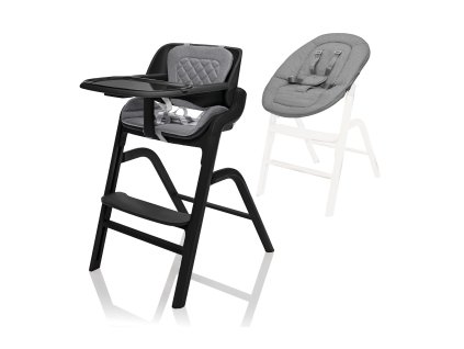 ZOPA Set židlička Inspira + novorozenecký set, Berry Black
