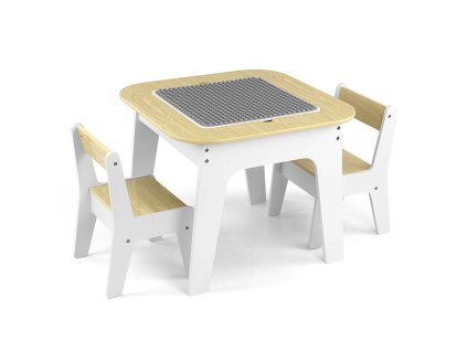 Milly Mally dětský stůl a židle Olaf Blocks, White