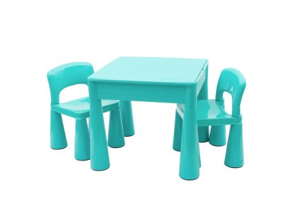 New Baby dětská sada stoleček a dvě židličky, mátová