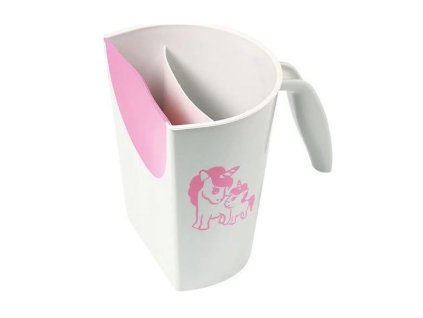 BabyOno hrnek na mytí hlavičky, šedý/růžový jednorožec