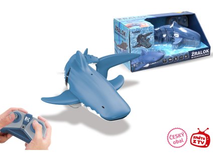 WIKY Žralok bílý RC do vody 35 cm - Český obal