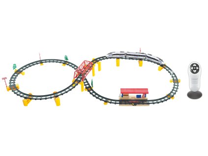 WIKY Vlak RC na dálkové ovládání s dráhou set 146x64 cm