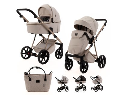 ADAMEX Kočárek kombinovaný Delta Natura Vanilla
