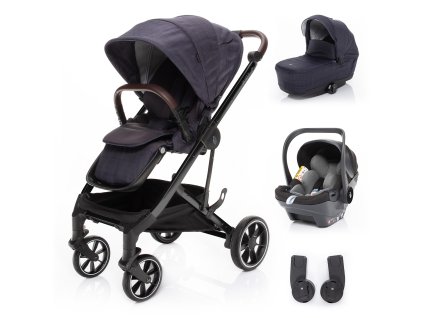 ZOPA Set kočárek Quest+ korba+ adaptéry+ autosedačka, Midnight Navy/Black