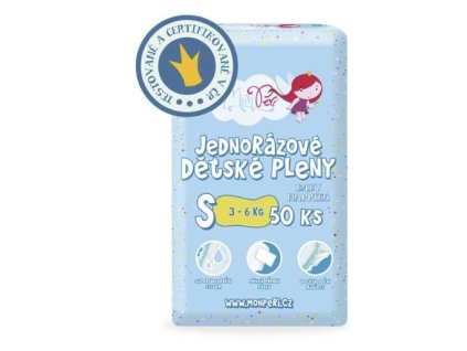 MonPeri dětské pleny S - 3-6kg, 50ks/bal