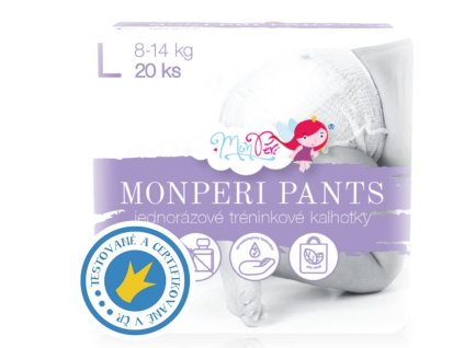 MonPeri jednorázové kalhotky L (8-13kg) 20ks/bal