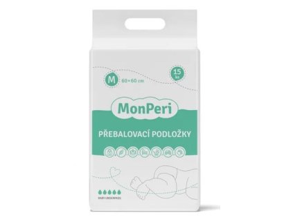 MonPeri Přebalovací podložky M 60 x 60 cm 15 ks