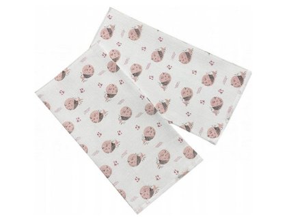 PREM Látkové bavlněné pleny 70x70cm, ryba růžová (5ks)