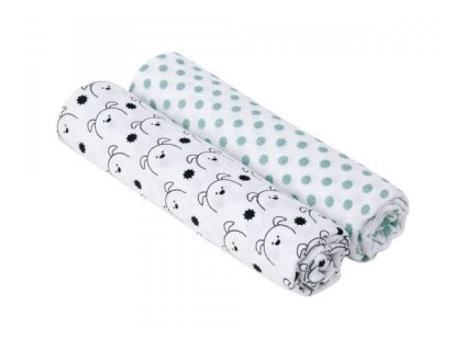 Lässig bavlněné pleny Swaddle blanket 120x120 Little Chums dog