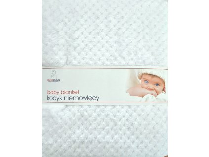 Duetbaby 690 dětská deka 80x90cm, bílá