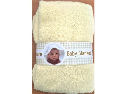 Duetbaby dětská deka 80x90 cm, žlutá