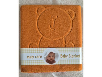 Duetbaby 590 dětská deka 80x90cm EasyCare, oranžová