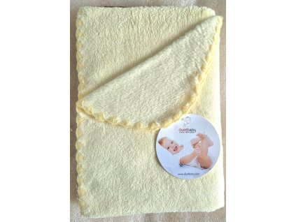 Duetbaby 590 dětská deka 80x90cm Coral, světle žlutá