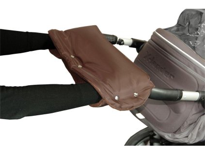 Emitex rukávník ke kočárku, hnědý