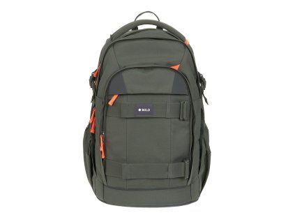 LÄSSIG školní batoh Origin Bold, dark olive