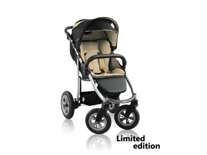 Prampol sportovní kočárek Zebra 2019 - béžový Limited edition + Reflexní náramek zdarma