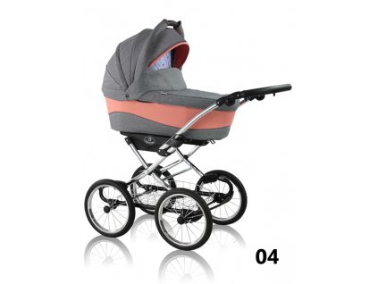 Prampol kombinovaný kočárek Soft Line chrome 2019 komplet s autosedačkou - 04 + Reflexní náramek zdarma