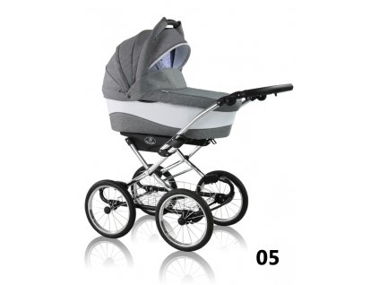 Prampol kombinovaný kočárek Soft Line chrome 2019 komplet s autosedačkou - 05 + Reflexní náramek zdarma