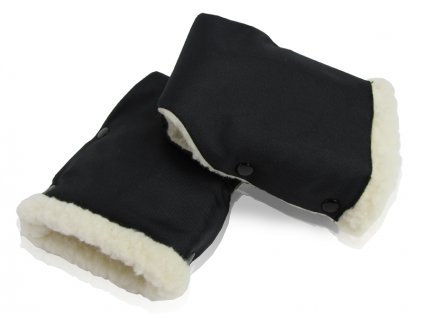 Prampol rukavice na kočárek, černý (2ks)