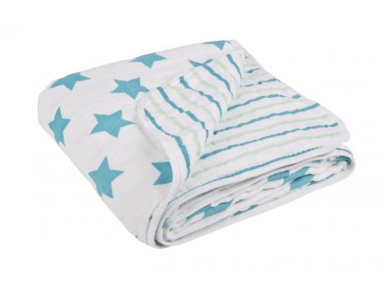 Lässig deka Cozy Blanket 120x120 - stars stripes boys