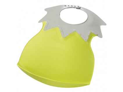 THERMOBABY Plastový bryndák s límcem, zelená