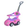 Baby Mix Dětské odrážedlo s vodící tyčí 3v1 Mega Car, růžové