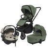 ZOPA Set kočárek Move Cross 5 + hluboká korba Move XL 5 + autosedačka XM dle vlastního výběru, Rocky Green