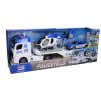 WIKY Auto policie tahač 55 cm a helikoptéra s efekty set