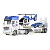 WIKY Auto policie tahač 55 cm a helikoptéra s efekty set