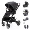ZOPA Set kočárek Quest+ korba+ adaptéry+ autosedačka+ báze, Vulcan Black/Black
