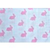 Látkové bavlněné pleny, osušky 90x100 cm, zajíčci mix (2ks)