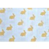 Látkové bavlněné pleny, osušky 90x100 cm, zajíčci mix (2ks)