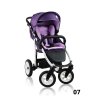 Prampol sportovní kočárek Zebra - fialový 07b