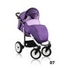 Prampol sportovní kočárek Zebra - fialový 07b