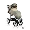 Prampol sportovní kočárek Zebra - béžový 09b