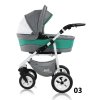 Prampol kombinovaný kočárek 2v1 Soft Line sport, 03 zelená