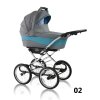 Prampol kombinovaný kočárek 2v1 Soft Line chrome, 02 modrá