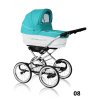 Prampol kombinovaný kočárek 2v1 Verona Eko Chrome, 08 tyrkysová