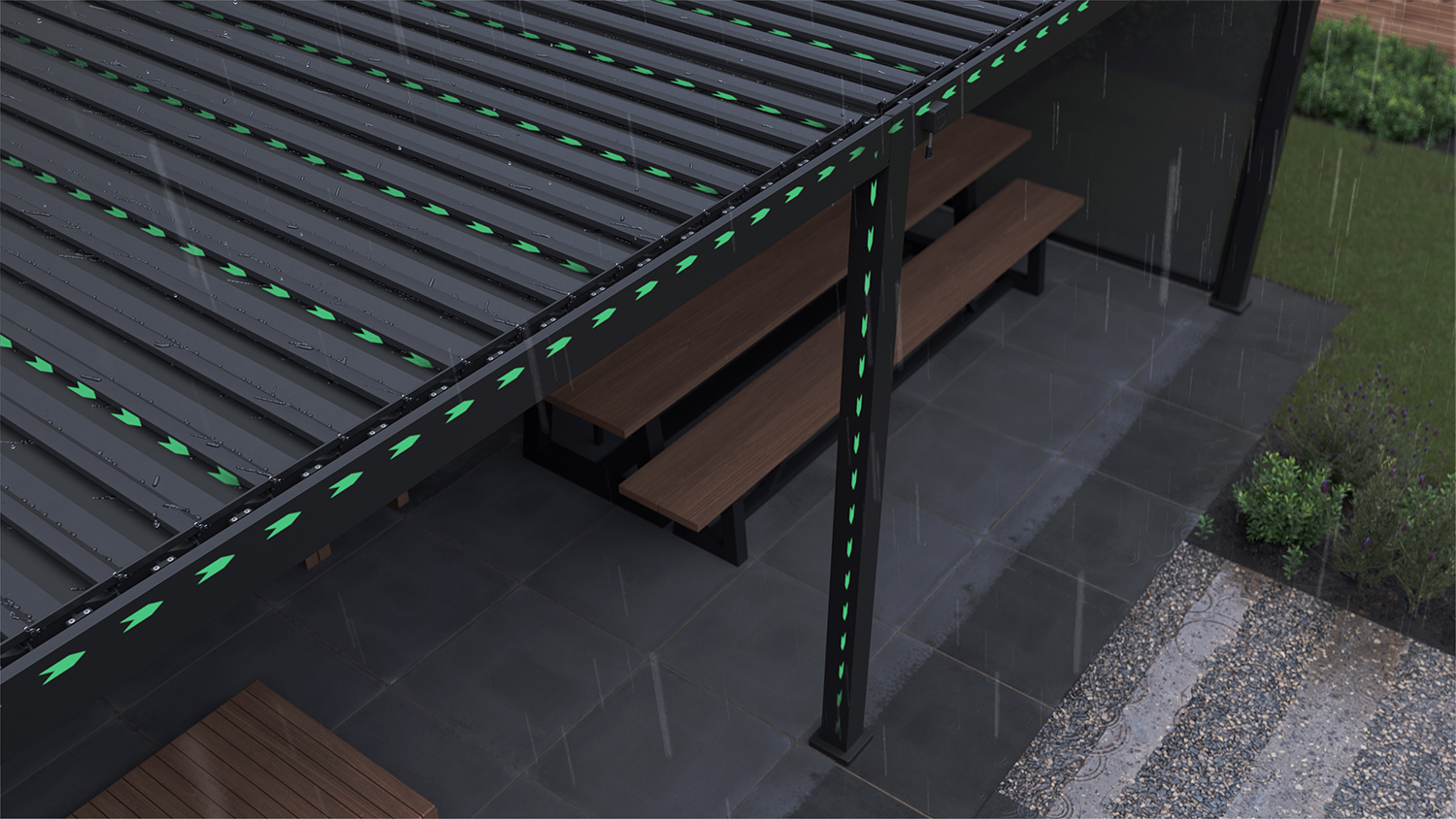 Bioklimatická pergola: čo to je a ako to funguje?