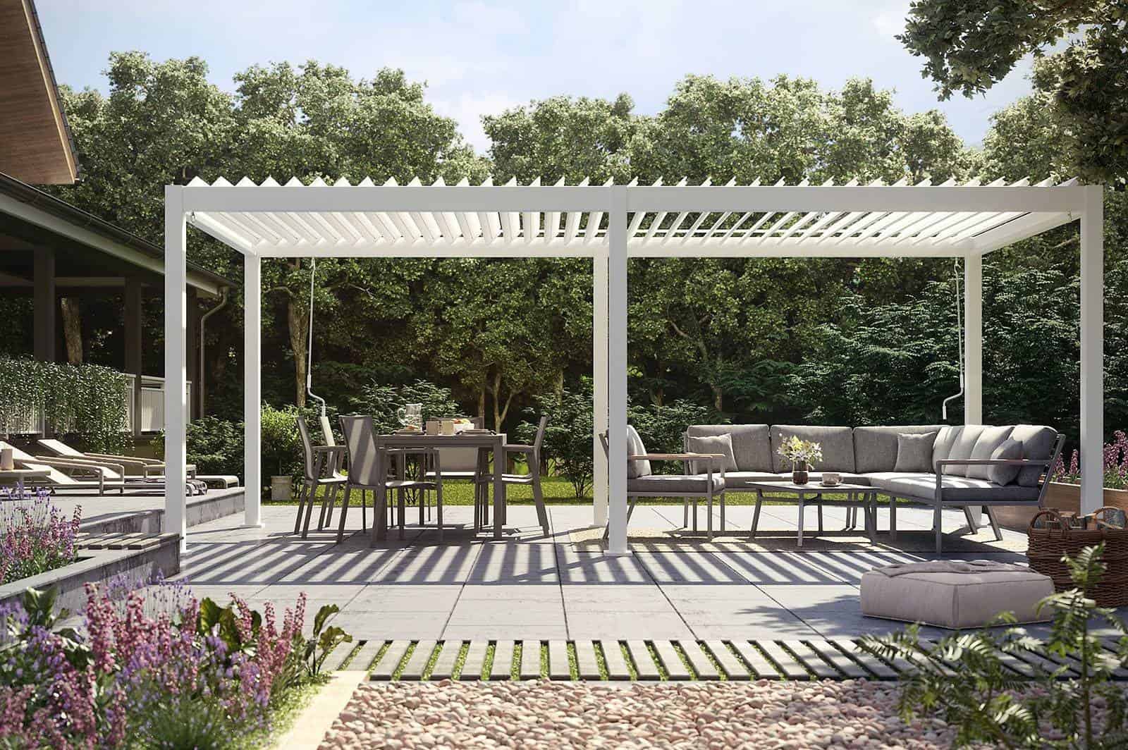 Altánok na terasu 6x3 m - aké riešenia sú vhodné?